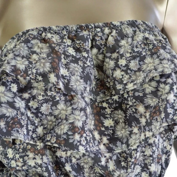 NWT Blu Moon Floral Ruffle Short Romper Sz 2 - Picture 2 of 8